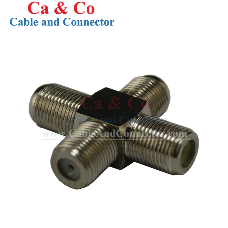 F Type Adapter Four Female Connector