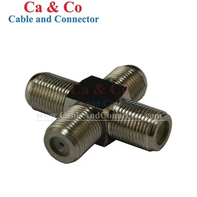 F Type Adapter Four Female Connector